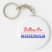 Betting On America Keychain