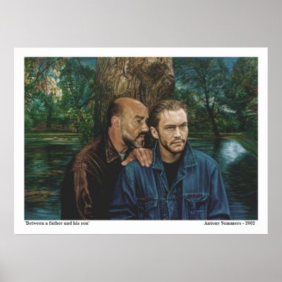 Between A Father And His Son Print by AntonySummers