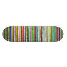 Between the Lines  Green/dark tones Skateboard Deck