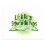 Between the Pages Green Style Post Card