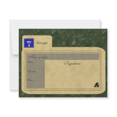 beverage recipe card by wolffreeborn