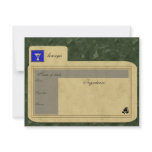 beverage recipe card invitations