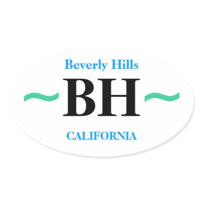 BEVERLY HILLS stickers (4) by TropiCoolUniverse
