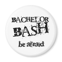Beware Bachelor Bash Refrigerator Magnets