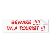 Beware Bumper Sticker