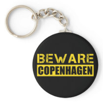 Beware Copenhagen Keychain