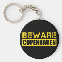 Beware Copenhagen Keychain