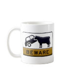 Beware - Cow Car Coffee Mug