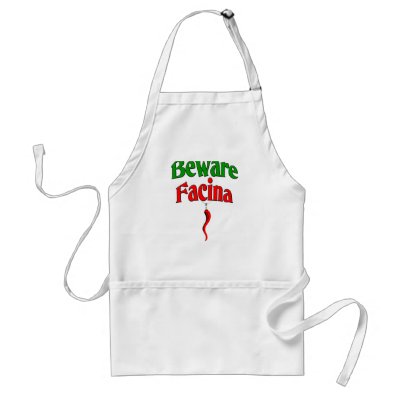 Beware Facina (Evil Eye) Aprons by claybuster