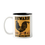Beware! Giant Black Cock Mug