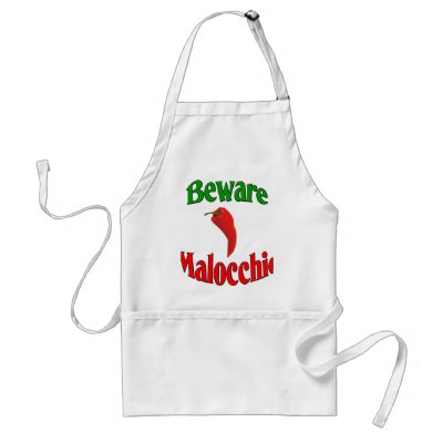 Beware Malocchio (Evil Eye) Apron by claybuster
