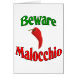 Beware Malocchio (Evil Eye) Card