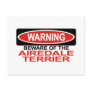 Beware Of Airedale Terrier Post Cards