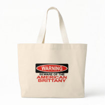 Beware Of American Brittany Canvas Bag