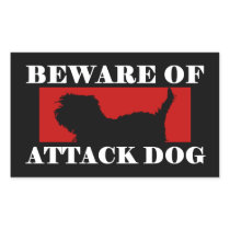 Beware of Attack Dog - Affenpinscher Round Stickers