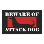 Beware of Attack Dog - Afghan Hound Round Stickers