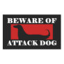 Beware of Attack Dog - Afghan Hound Round Stickers