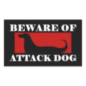 Beware of Attack Dog - Afghan Hound stickers