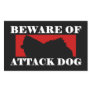 Beware of Attack Dog - American Eskimo Dog Round Sticker