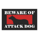 Beware of Attack Dog - Australian Cattle Dog Stickers