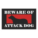 Beware of Attack Dog - Australian Cattle Dog stickers