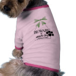 Beware of attack dog pet clothing