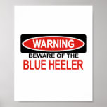 Beware Of Blue Heeler posters