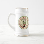 Beware Of Fat Men Funny Christmas Beer Stein Coffee Mug