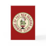 Beware Of Fat Men Funny Christmas Card