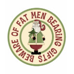 Beware Of Fat Men Funny Christmas T-Shirt