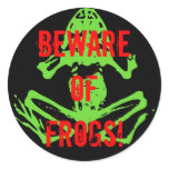 BEWARE OF FROGS! STICKERS