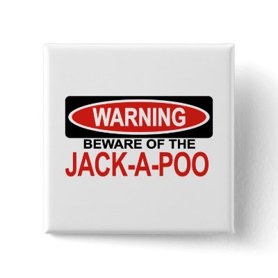 Beware Of Jack-A-Poo Pinback Buttons by Bewareofdogs
