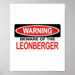 Beware Of Leonberger Print