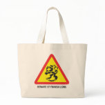 Beware of Lions jumbo Tote Bag