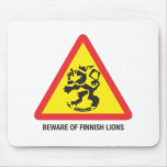 Beware of Lions Mousepad