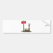 Beware of LLama! Bumper Stickers