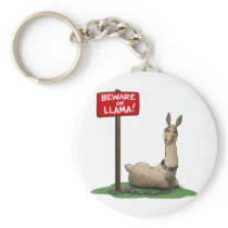 Beware of LLama! Key Chains