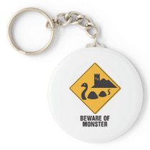 Beware Of Loch Ness Monster Keychain