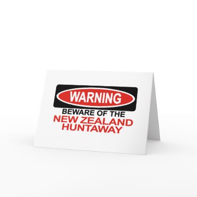 Beware Of New Zealand Huntaway Card by Bewareofdogs