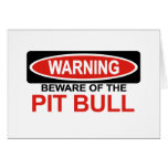 Beware Of Pit Bull Cards
