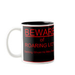 Beware of Roaring Lion Christian Coffee Mug