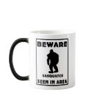 Beware of Sasquatch Poster Coffee Mugs