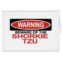 Beware Of Shorkie Tzu cards