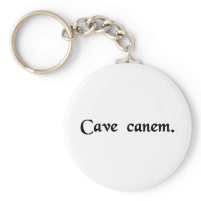 Beware of the dog. key chain by blueinc123
