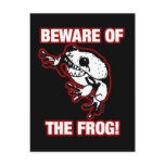 BEWARE OF THE FROG postcards