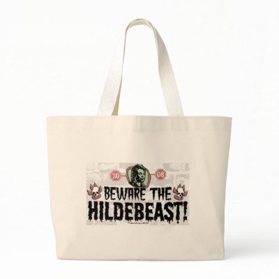 Beware Of The Hildebeast Square Bag by BewareHillary