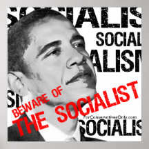 "Beware of the Socialist" Print