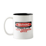 Beware Of Toy German Spitz mugs