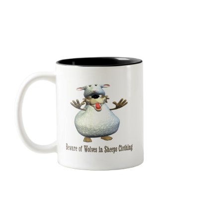 Beware Of Wolves Mugs by meowser