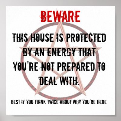 BEWARE Sign For Property Owners Print by ibloomdrop